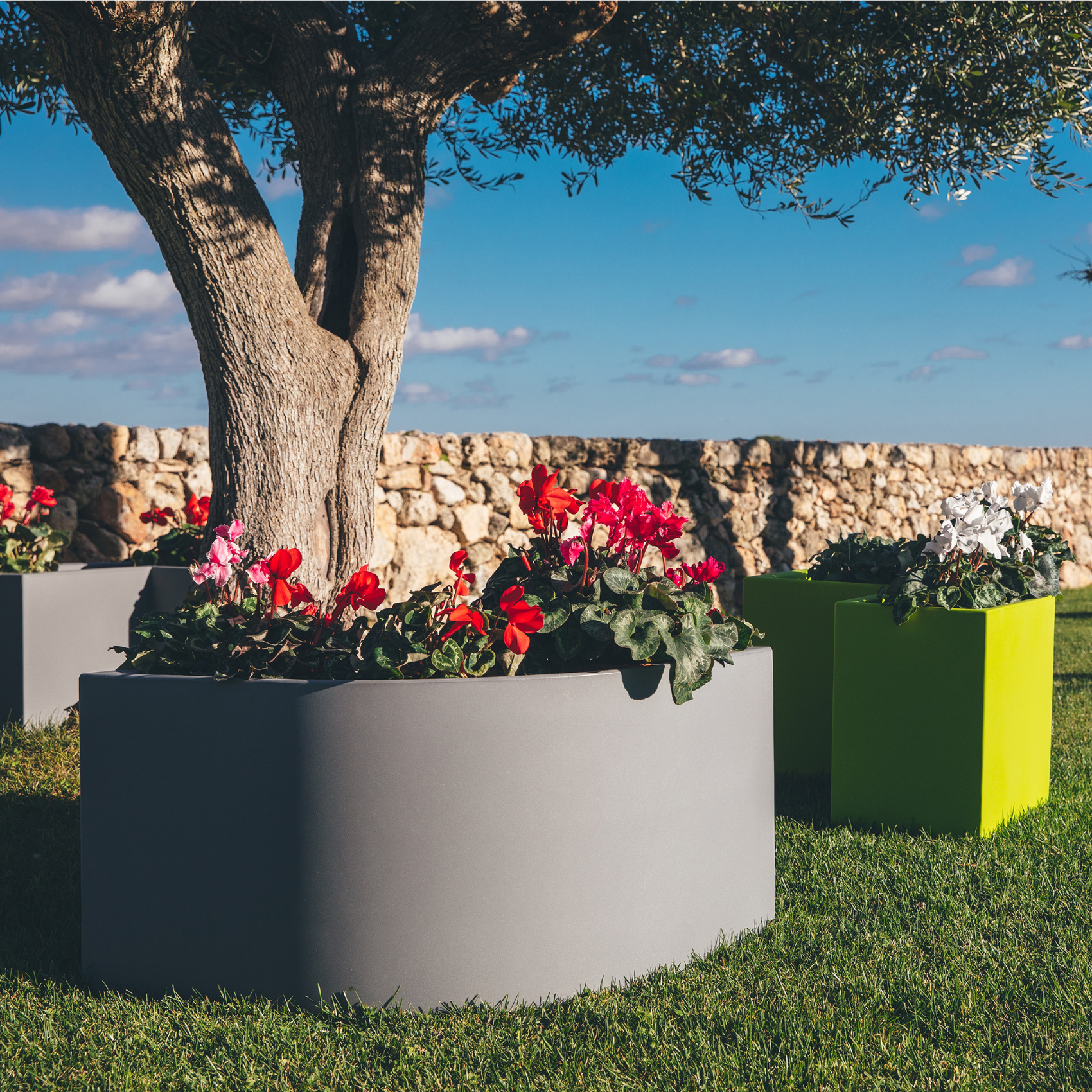 Pot de fleurs en résine avec doigt du majeur : : Jardin